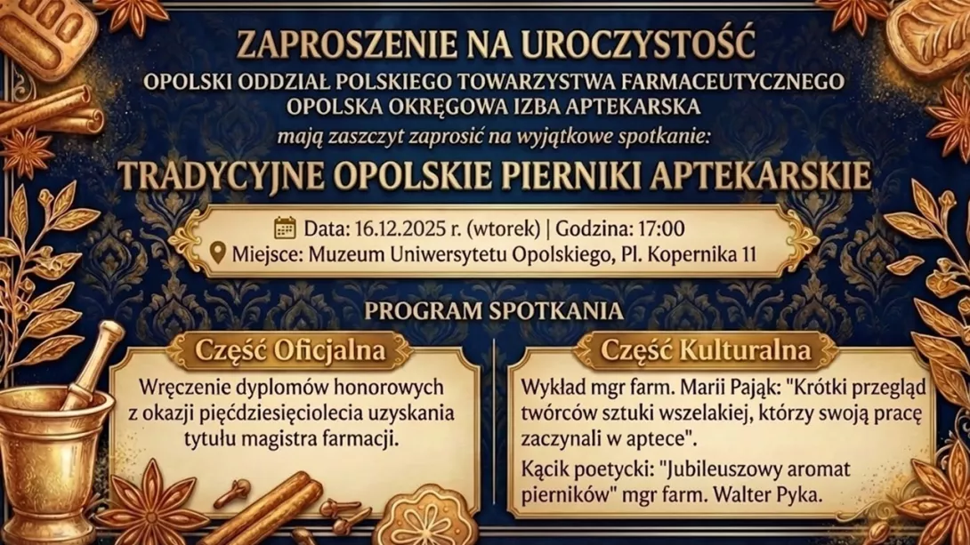 Zaproszenie na spotkanie aptekarzy